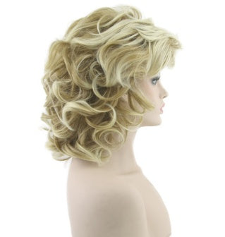 American golden short hair wigs